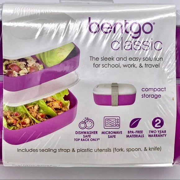 NWT Bentgo Classic Lunch Box, Purple - Picture 12 of 14